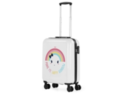 Maleta Pc Pequeña SKPAT Amiens blanco-rainbow (40X55x20 Cm - 40L)