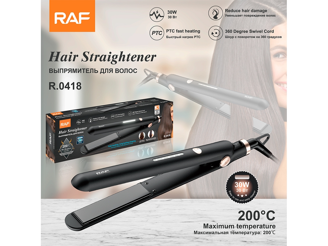 Plancha alisadora Euro Gauge - Doble uso - No daña el cabello - Plancha alisadora eléctrica - Rizador de pelo