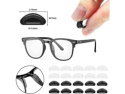26 pares de ganchos de silicona antideslizantes para gafas, almohadillas nasales adhesivas para gafas, Rosewell