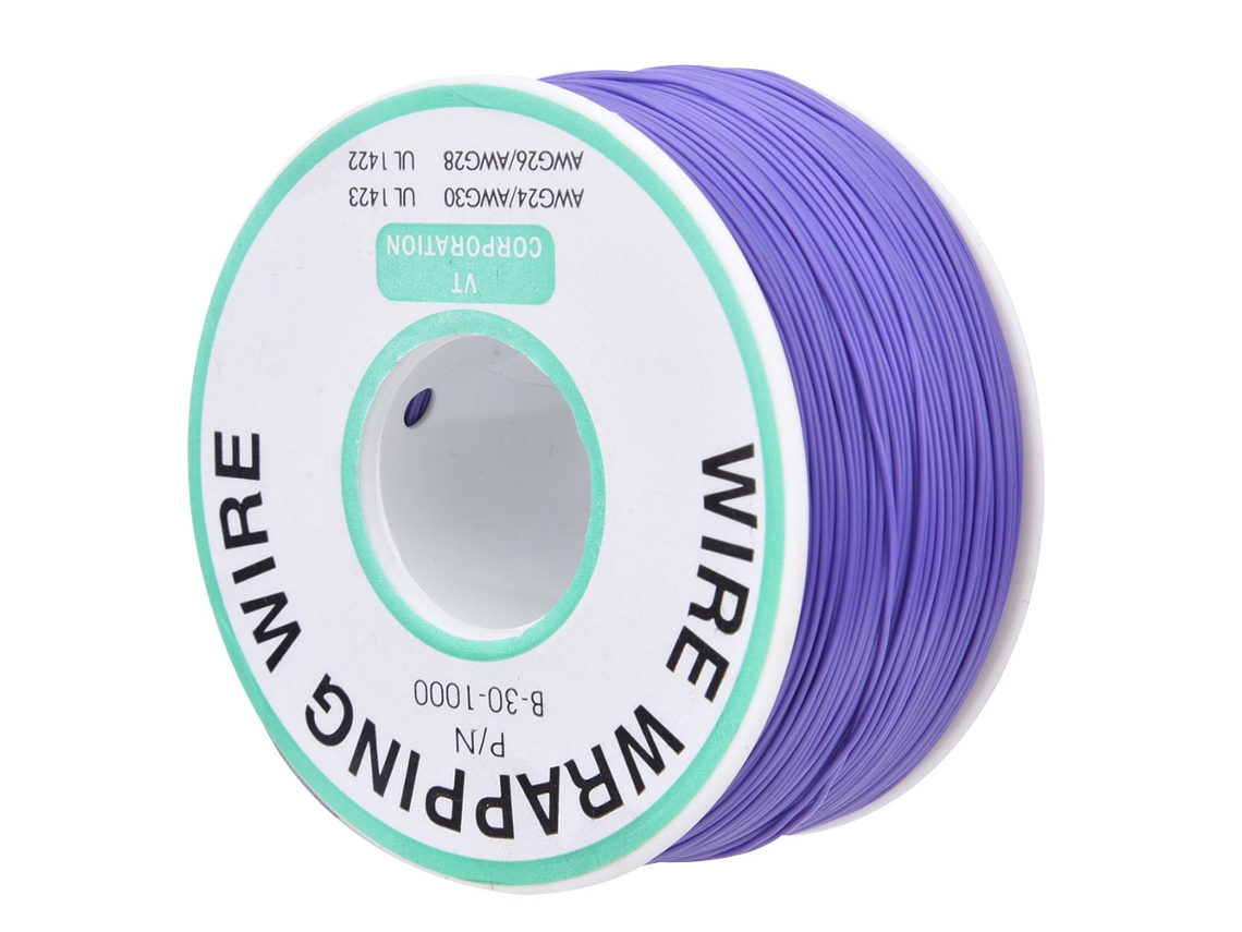 Cable De Cobre Estañado Ok 30awg Para Reparación De Placas De Circuitos Impresos, 300 M, Color Morado