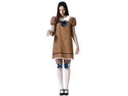 Disfraz de Muñeca Halloween Vestido Marrón Mujer Adulto M ATOSA