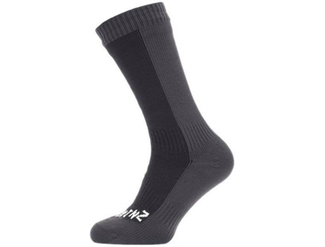 Calcetines SEALSKINZ Calcetine Clima Calido Gri Negro