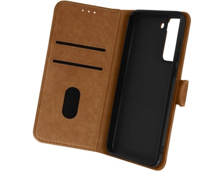 Funda Samsung Galaxy S21 FE AVIZAR con Tarjetero (Marrón)
