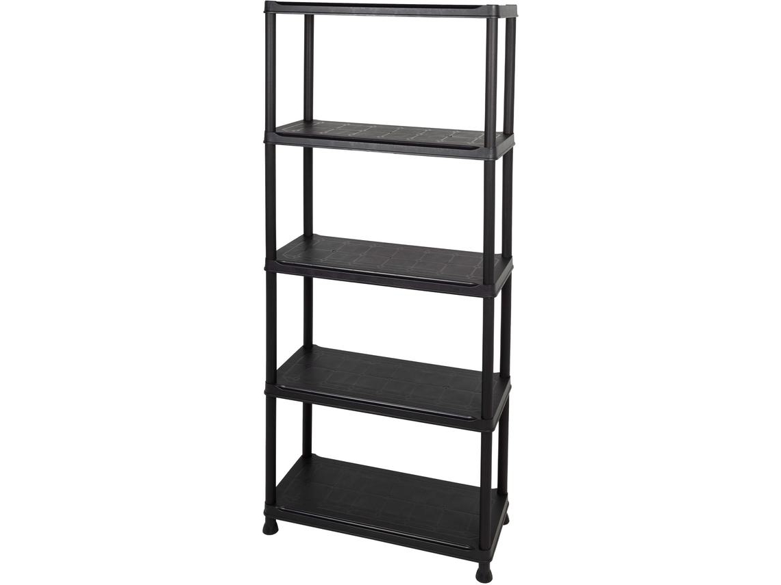 Estantería Curver plástico resistente 5 estantes 75x32x176 cm