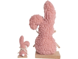Estatua de conejo, decoración festiva, recuerdo de peluche, ideal para Pascua, estantería, comedor, alféizar de ventana, mesita de noche, GOKOCO