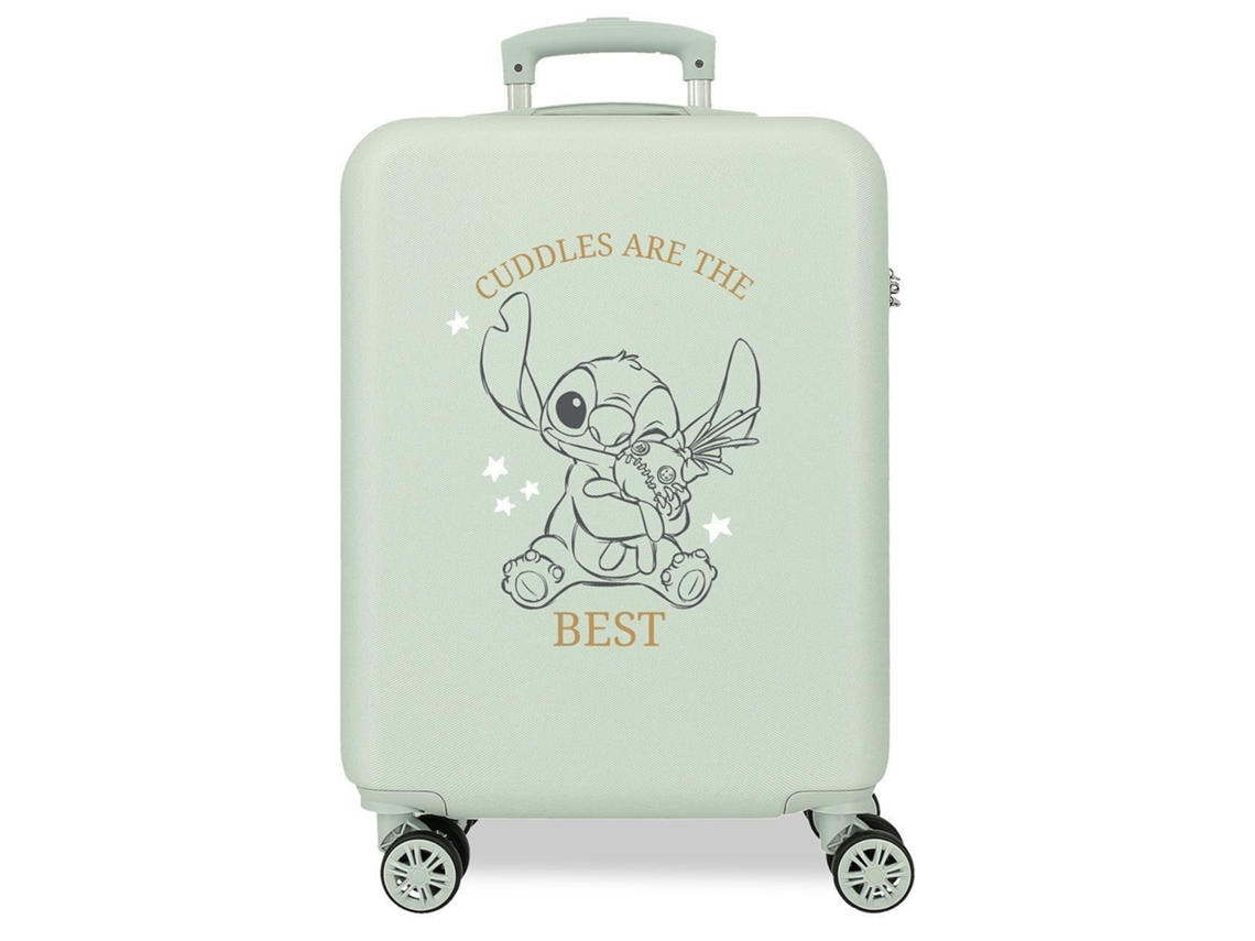 Disney Maleta De Cabina Abs Rígida Stitch Verde
