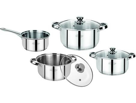Batería de Cocina de Inducción SAN IGNACIO Lexia (Acero Inoxidable - 7 Piezas)