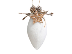 Campana decorativa navideña con bolas colgantes