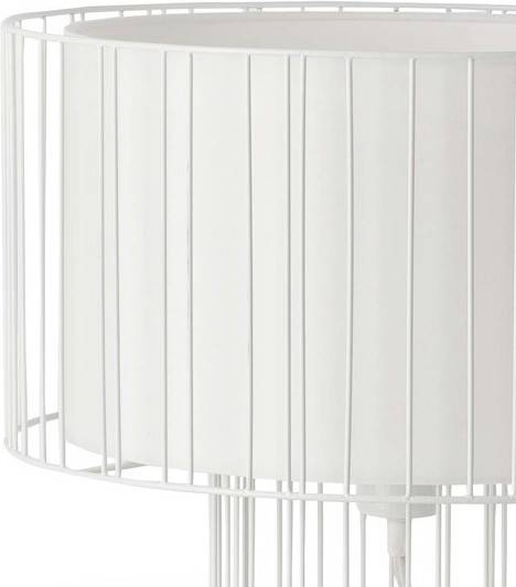 Faro Barcelona 29307 linda sobremesas y de pie acero pantalla textil metal color blanco sobremesa mesa e27 100