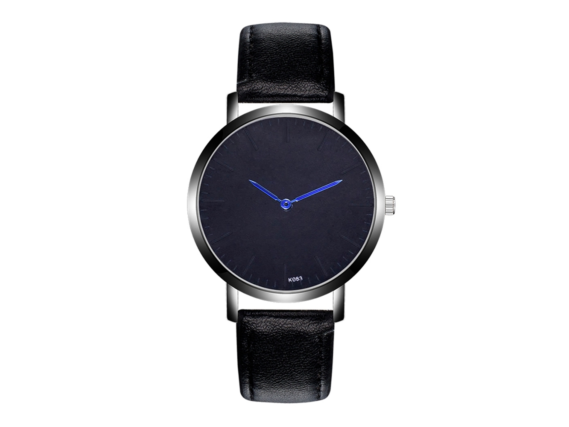 Reloj De Pulsera Para Hombre Zhoulianfa Analógico De Cuarzo Con Correa De Pu Negro
