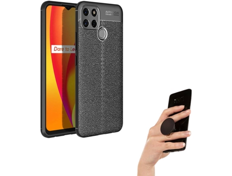 Carcasa y Popsocket Realme Narzo 30A Rugged Leather