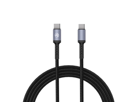Cable de Datos TELLUR Tipo-C para Tipo-C 3A Pd60W 1M Nylon Negro