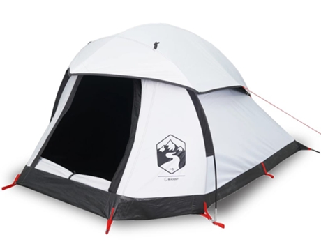 vidaXL Tienda de campaña iglú 1 persona tela opaca impermeable blanco