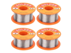 4 Rollos De Alambre De Soldadura De Estaño Profesional Sin Limpieza De 50 G Y 0,5 Mm