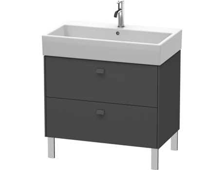 Mueble de aseo DURAVIT Brioso de pie 78,4 x 45,9 cm 2 extraíbles extraíble superior incl. hueco para sifón y delantal para lavabo Vero Air 23508