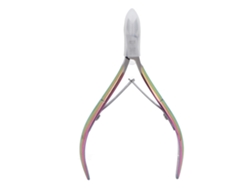 Tesoura Profissional Para Cutículas De Unhas Cortador De Cutículas Manicure Ferramenta Inox Cor Titânio