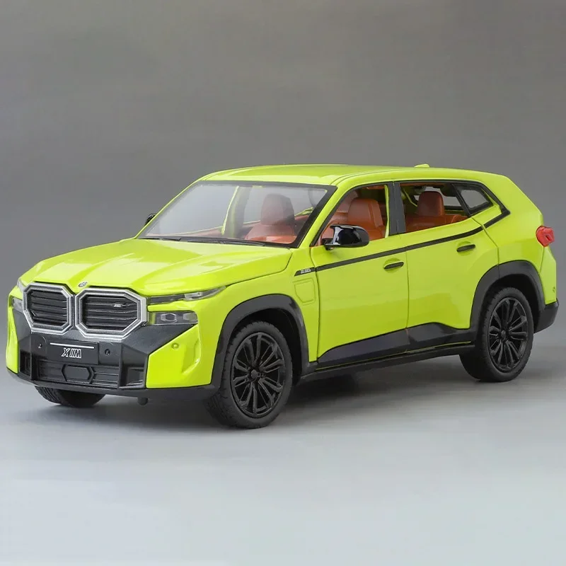 (amarillo) Modelo De Coche De Juguete Xm M4 A Escala 1:32 - 6 Puertas Que Se Pueden Abrir - Efectos De Sonido Y Luz