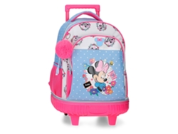 Mochila compacta desmontable de Minnie Mouse con diseño de flores de Disney (32x45x21cm)