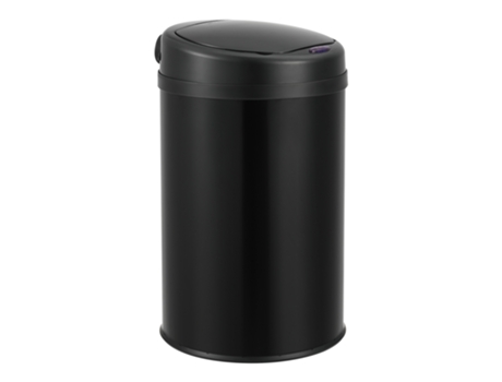 Cubo De Basura Automático Pantalla Led Acero Inoxidable 30 L Negro [EN.CASA]