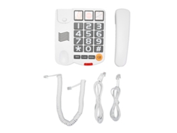 Telefone Fixo Com Fio Botões Grandes Para Idosos Discagem Com Um Toque Alto Volume Branco Ld 269sp