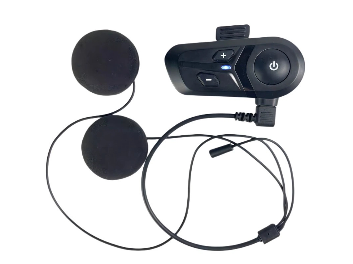 Auriculares Inalámbricos Para Casco De Motocicleta Con Micrófono Suave, Intercomunicador Ipx67, Cancelación De Ruido Y Altavoces Duales Para