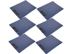 Juego De 6 Portadocumentos Multifuncionales Con Clips Dobles Horizontales Y Verticales.