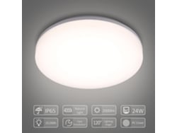 Bj-lâmpada De Teto Led Tomshine 24w 100-265v Ip65 Resistente À Água 4000k Branco Natural Para Sala De Estar Cozinha Varanda Corredor