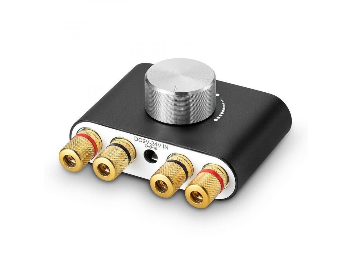 Amplificador De Audio Estéreo Mini Hi-fi De 2 Canales, Clase D, Bluetooth 5.0, 100 W, Con Entradas Usb Y Aux De 3,5 Mm.