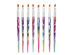 8 pinceles franceses para decoración de uñas KOFIHETY