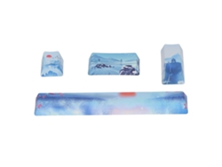 Kit De Teclas Para Armar Con Diseño De Ciudad De Hielo Y Nieve, Accesorios De Repuesto Para Teclado Mecánico Universal.