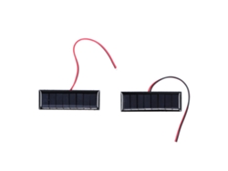 2 Paneles Solares De Polisilicio De 0,2 W Y 4 V, De 75 X 25 Mm, Con Cable, Para Proyectos Científicos Y De Bricolaje.