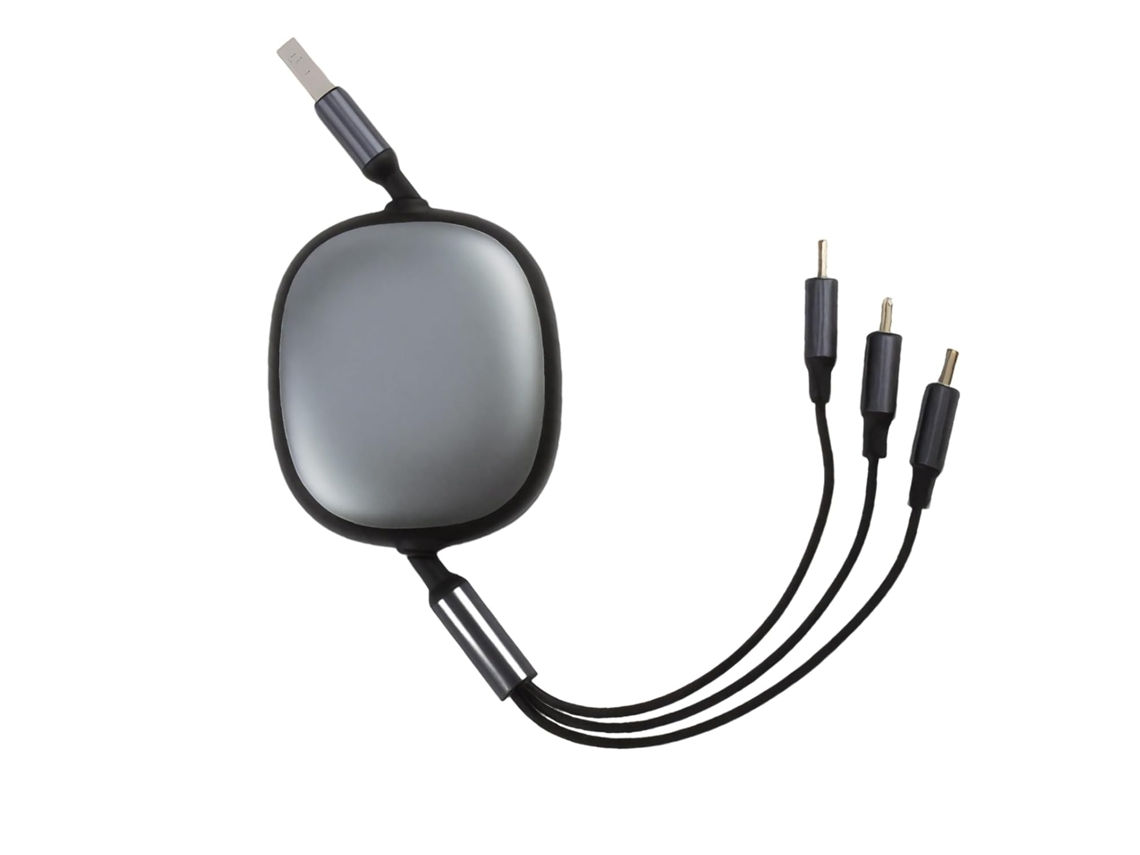 Cable Usb-c 3 En 1 De 100 W Y 1,2 M A Micro Usb Tipo-c