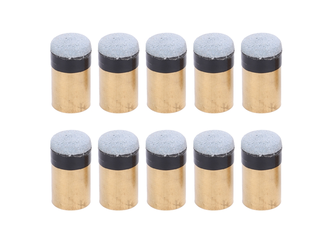 Danu2026-10 Piezas Bolsa Accesorios Billar Puntas Tornillo Cuerda Pool Nine Balls Club 13mm