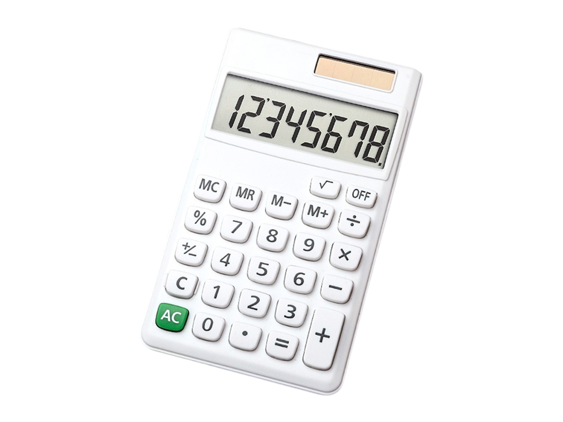 Calculadora Solar De 8 Dígitos Con Botones Grandes Y Una Bonita Pantalla Lcd Para La Escuela, La Oficina Y El Hogar.