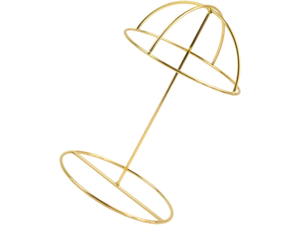 Soporte Sombreros Metal Chapado Tamaño Pequeño Versátil Guardar Exhibir Tiendas Perchero Resistente Oro Casa
