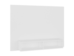 Mueble de TV de pared MAISON EXCLUSIVE en derivados de madera blanca (120x23,5x90 cm)