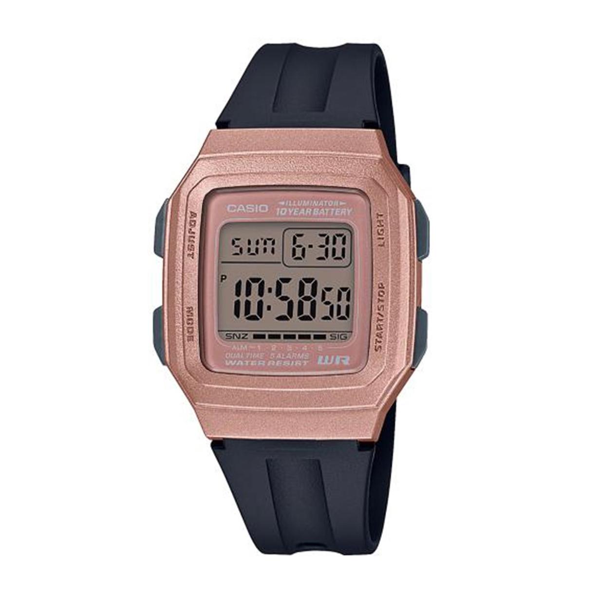 Casio Reloj Digital para hombre de cuarzo con correa en f201wam5avef