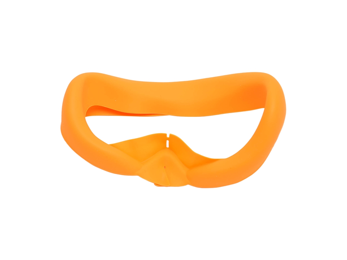Protector Facial De Silicona Para Pico 4, Acolchado Suave, Lavable, Resistente Al Agua, Color Naranja.