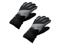 Guantes de invierno para hombre adulto, resistentes al viento, cálidos y antideslizantes, ideales para esquí, ciclismo y montañismo (grises).