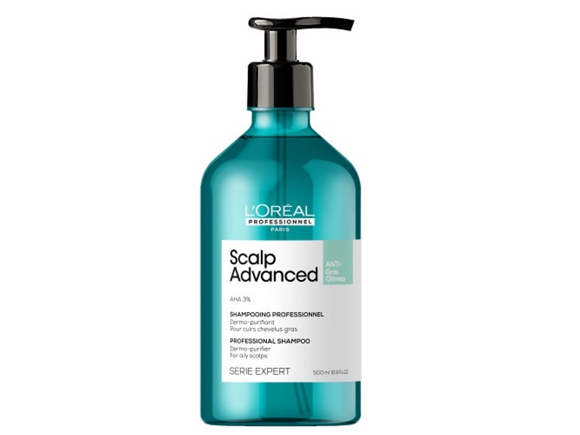 Champú purificante para el cuero cabelludo, Loreal Professionnel Série Expert Scalp Advanced, 500 ml. L'Oréal París