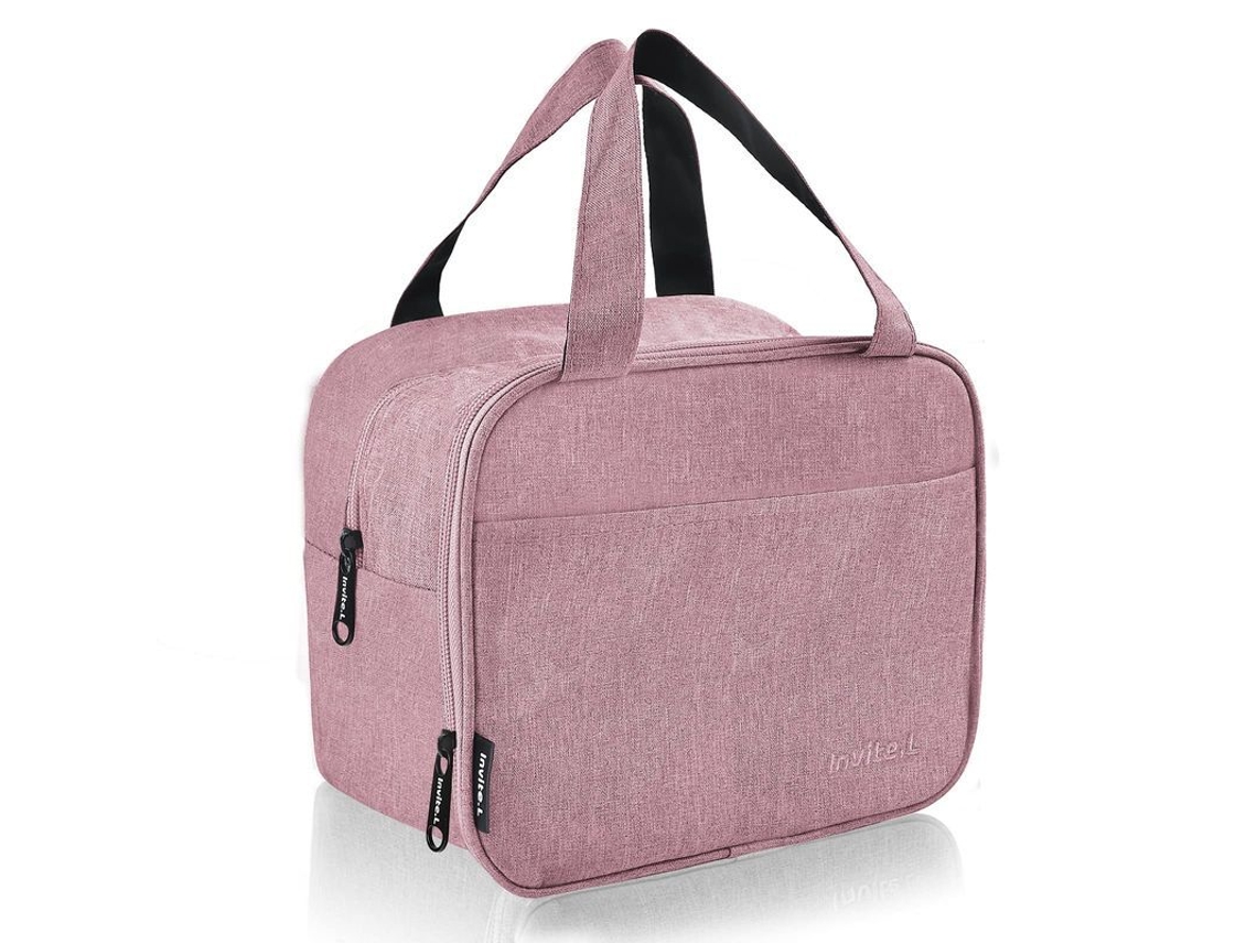 2026-34667-bolsa De Almuerzo Aislada Pequeña Tote Hielera Impermeable Antifugas De Doble Capa Color Rosa