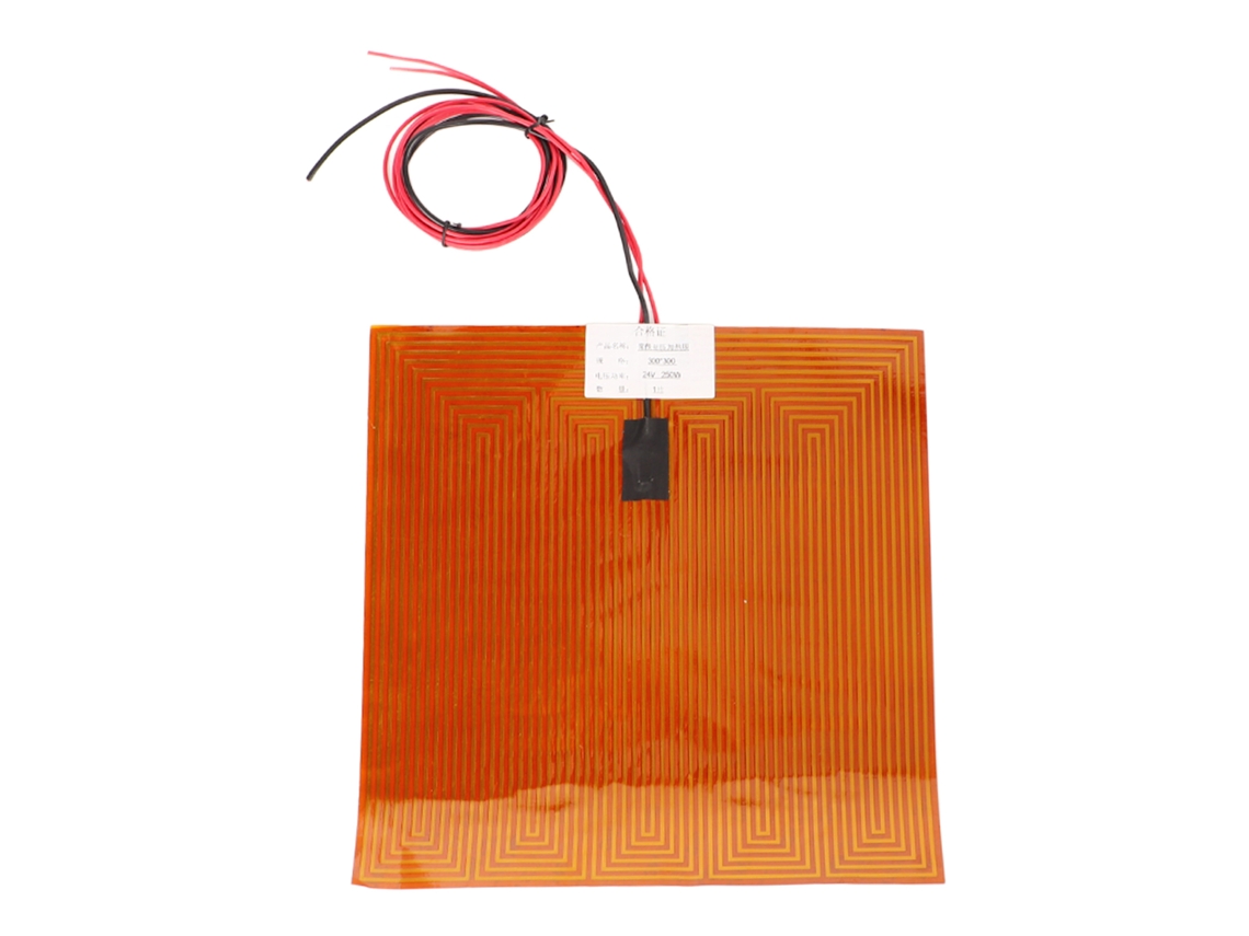 Película De Calentamiento Pi Adhesiva Para Impresora 3d 300x300mm 24v 250w