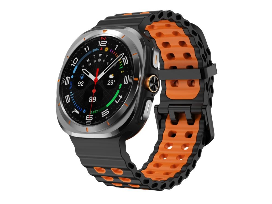 Correa para Samsung Galaxy Watch Ultra - Silicona bicolor océano (47 mm)