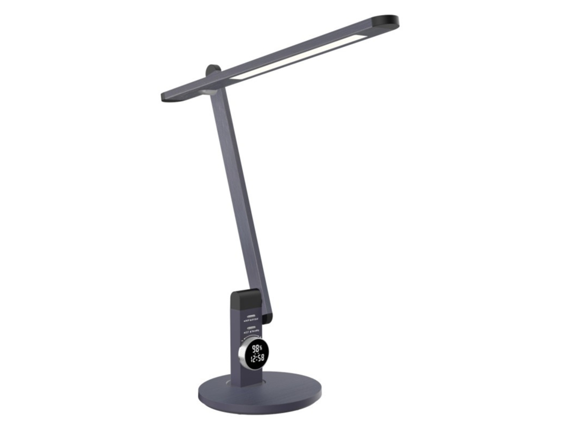 Lámpara De Escritorio LED 12W CCT CRI 90 560 Lm Regulable Color Gris Metálico JANDEI