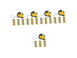 50 Unidades De Mini Reglas Retráctiles Con Llavero, Herramienta De Medición Portátil Y Precisa Para Proyectos De Bricolaje.