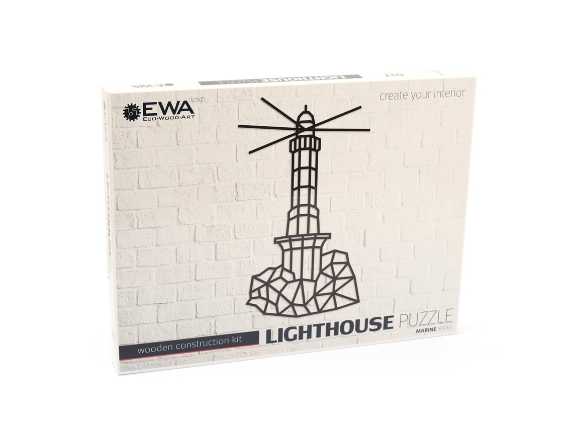 Puzzle de pared de madera - Faro 87 Cm