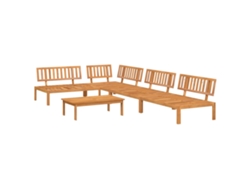 Maison Exclusive - Set De Sofás De Palets De Jardín 5 Pzas Madera Maciza De Acacia