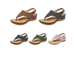 2026-sandalias De Mujer De Verano Con Cintas Abiertas De Dedo Planas Casuales De Diseño Sólido Zapatos Sexy Romanos Wedges Tiras