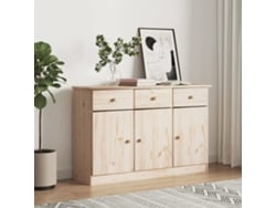 Aparador Alta Madera Maciza De Pino 112x35x73 Cm
