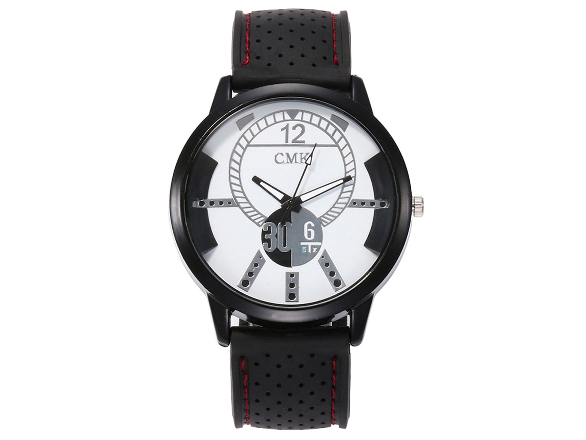 Reloj Deportivo Casual Unisex De Silicona Con Correa Rojo Para Hombre Y Mujer